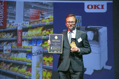 Patryk Wsowicz OKI: Zota Innowacja Retail 2019 nagroda dla OKI C844dnW