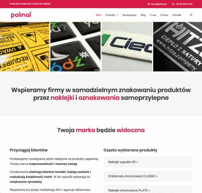 POLINAL Producent oznakowa | Drukarnia naklejek