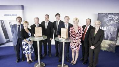 Podczas ceremonii wrczenia nagrd Heidelberg ECO Printing Award