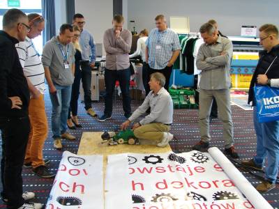 Demonstracja zgrzewarek Leister podczas Seminarium Atrium Centrum Ploterowe