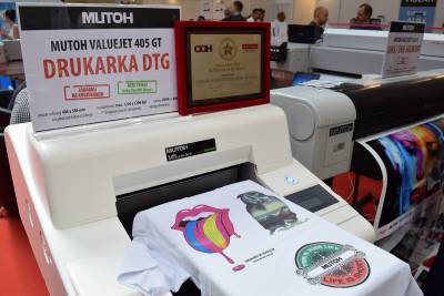 Drukarka DTG firmy Mutoh nagrodzona Zotym Medalem Festiwalu Druku