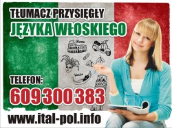 BIURO TUMACZE ITAL-POL TUMACZ PRZYSIGY JZYKA WOSKIEGO